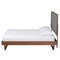 Baxton Studio Bryn Classic and Traditional Grey Fabric and Walnut Brown Finished Wood King Size Platform Bed 237-12639-9412-ZORO - alternate 4